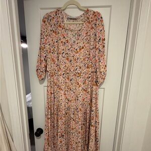 Petal and Pup Floral Print Women's Dress